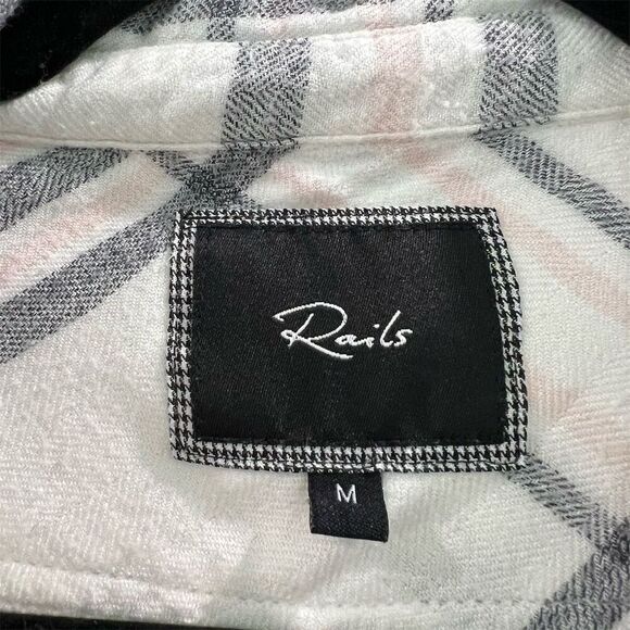 Rails Women's Plaid Button-Up Shirt Multicolor Long Sleeve Size M - Picture 3 of 5